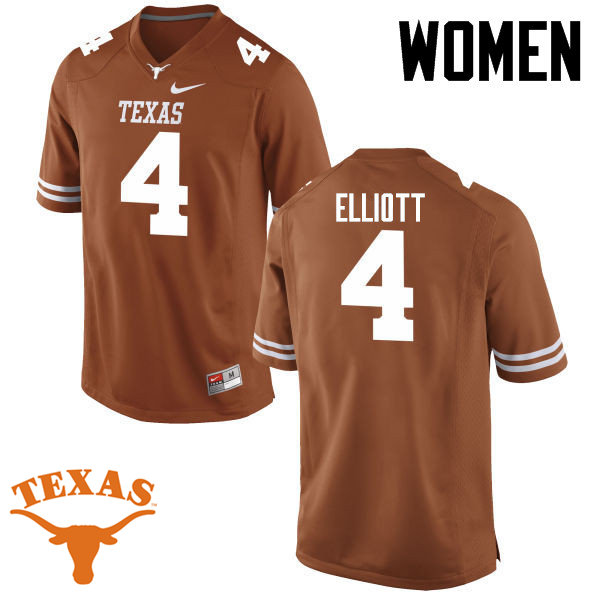 Women #4 DeShon Elliott Texas Longhorns College Football Jerseys-Tex Orange